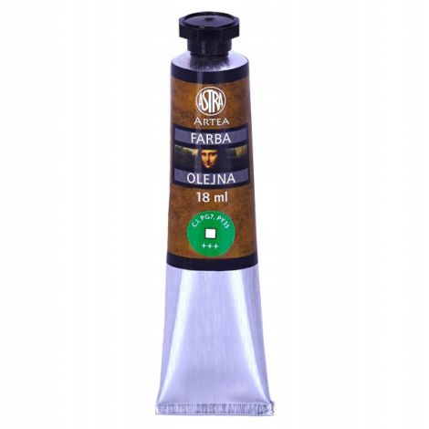 Farba olejna Astra Artea 18ml, Zieleń Verones'a